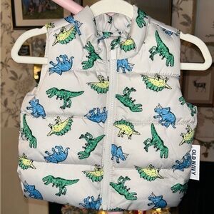 NWT Dinosaur Puffer Vest